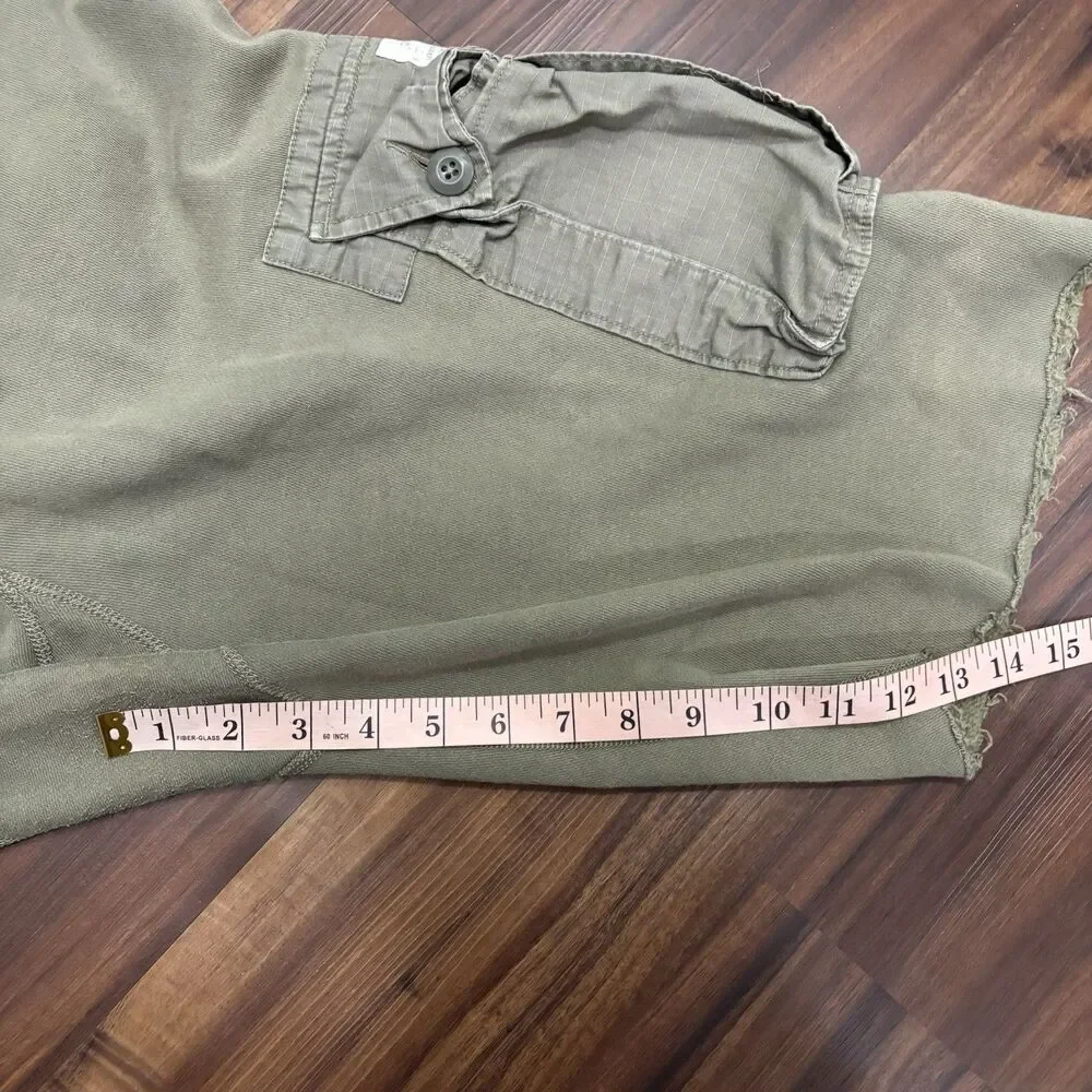 Ralph Lauren Denim & Supply Men’s Size Medium Green USA Flag Cargo Sweat Shorts